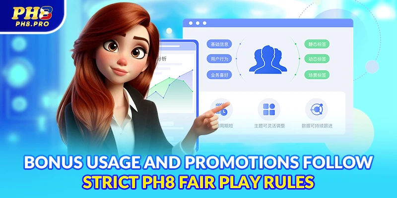 Bonus usage and promotions follow strict PH8 fair play rules