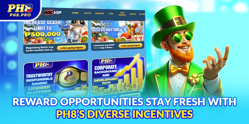 Reward opportunities stay fresh with PH8’s diverse incentives