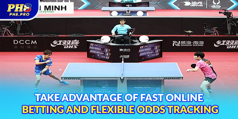 Take advantage of fast online betting and flexible odds tracking